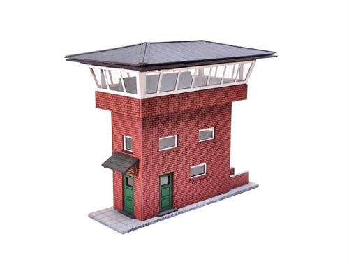 Hobbytrade 87266 Moderner Blockpfosten, rot, H0
